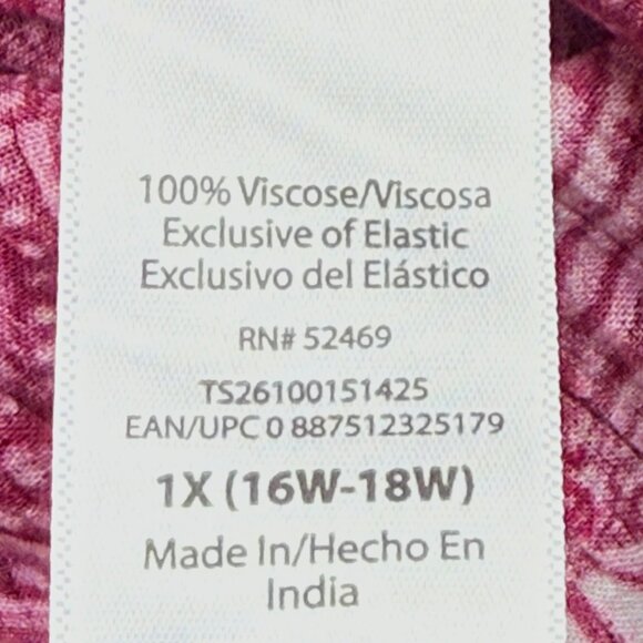 Terra & Sky Women's Off Shoulder Batik Geometric Print Maxi Dress Size 1X NWT - Picture 8 of 12